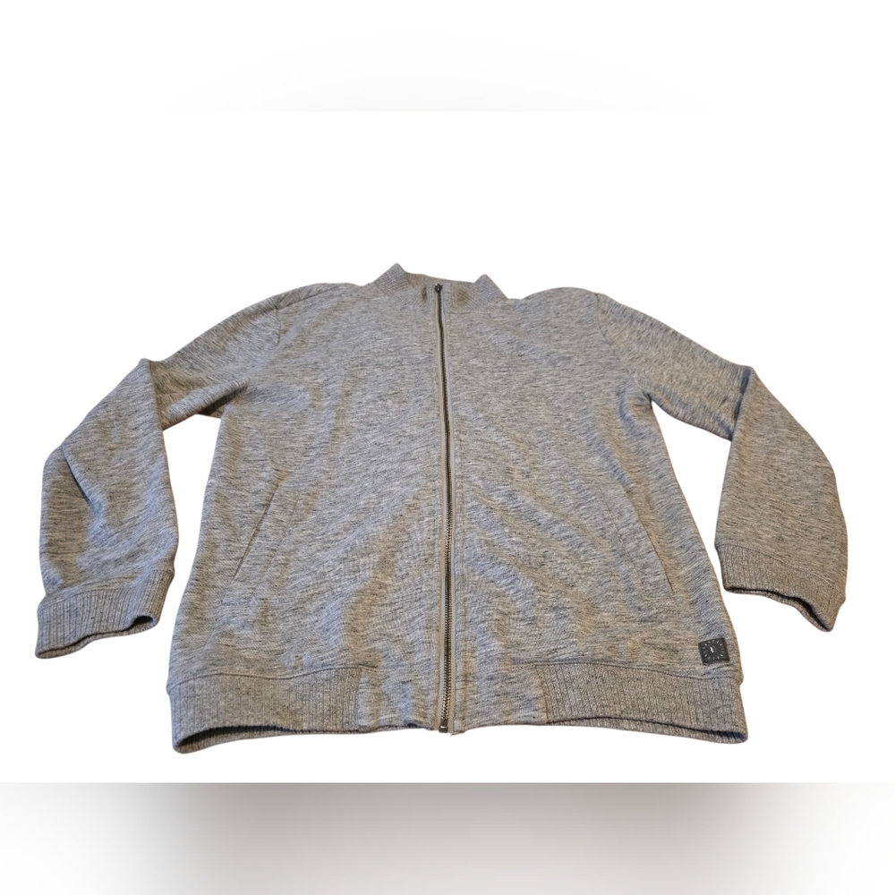 Linksoul Lightweight Full-Zip Shirt Jacket in Heather Gray
